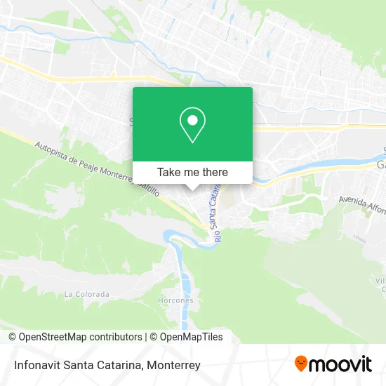 Infonavit Santa Catarina map