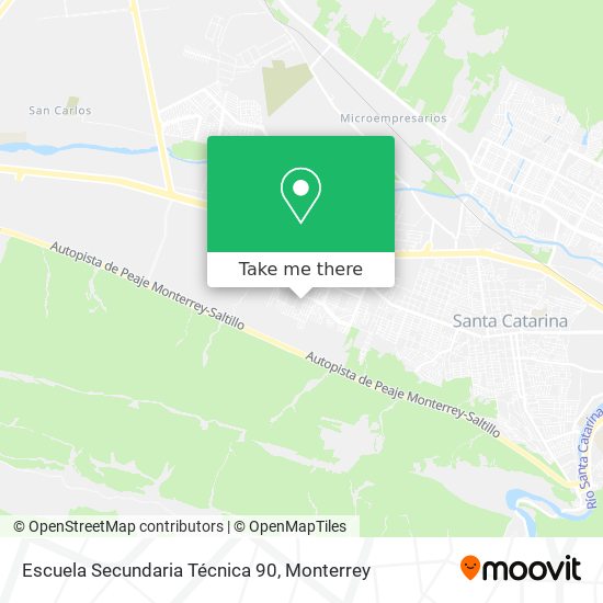 Escuela Secundaria Técnica 90 map