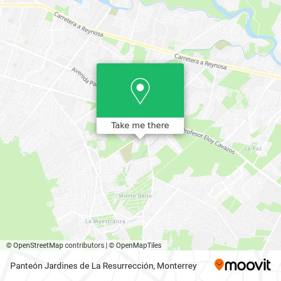Panteón Jardines de La Resurrección map