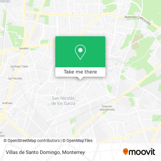 Mapa de Villas de Santo Domingo