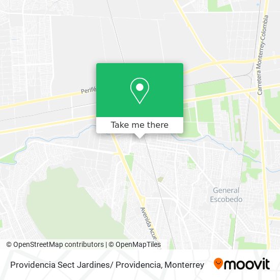 Mapa de Providencia Sect Jardines/ Providencia