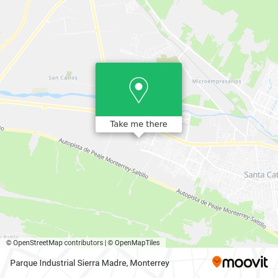 Mapa de Parque Industrial Sierra Madre