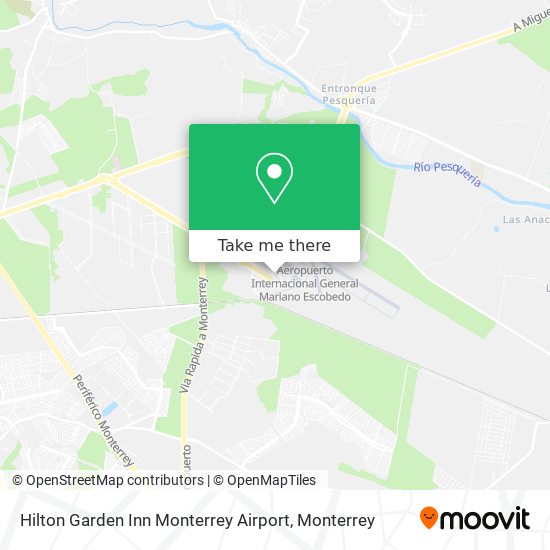 Hilton Garden Inn Monterrey Airport map
