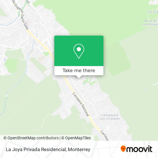 La Joya Privada Residencial map