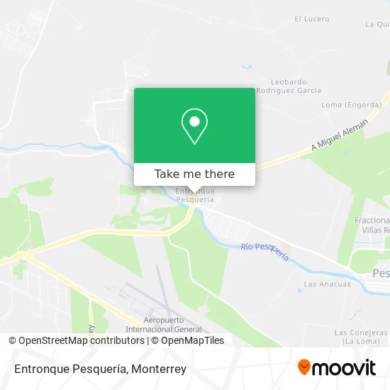 Entronque Pesquería map