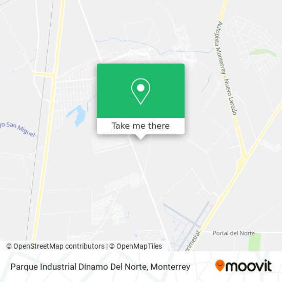 Parque Industrial Dínamo Del Norte map