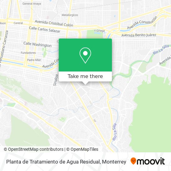Planta de Tratamiento de Agua Residual map