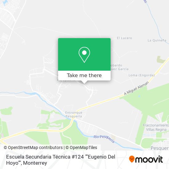 Escuela Secundaria Técnica #124 ""Eugenio Del Hoyo"" map