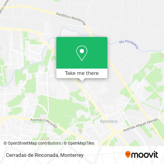 Mapa de Cerradas de Rinconada