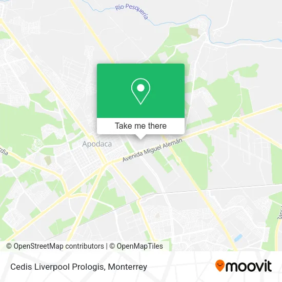 Mapa de Cedis Liverpool Prologis