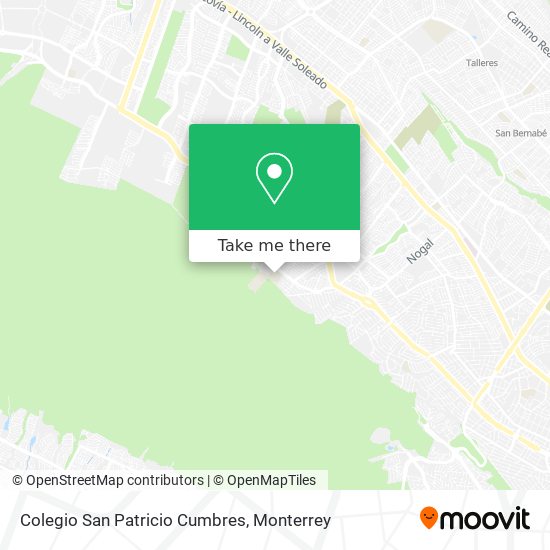Colegio San Patricio Cumbres map