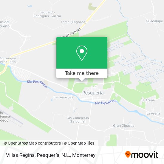 Villas Regina, Pesquería, N.L. map