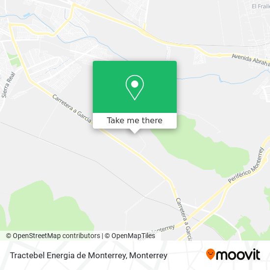 Tractebel Energia de Monterrey map