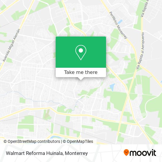 Mapa de Walmart Reforma Huinala