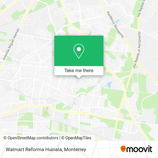 Mapa de Walmart Reforma Huinala