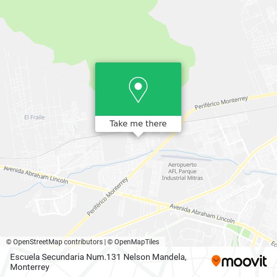 Mapa de Escuela Secundaria Num.131 Nelson Mandela