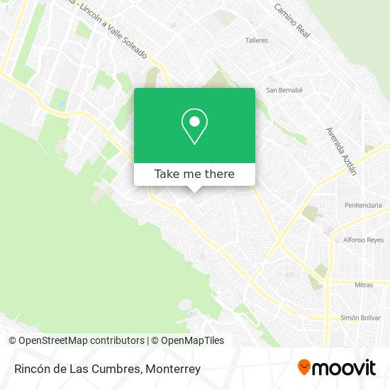 Mapa de Rincón de Las Cumbres