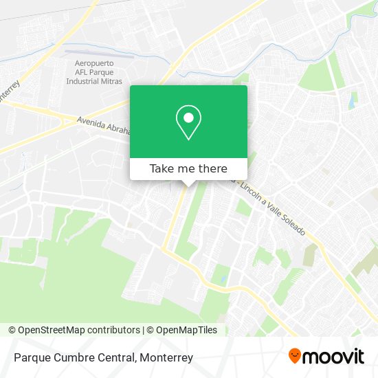 Mapa de Parque Cumbre Central