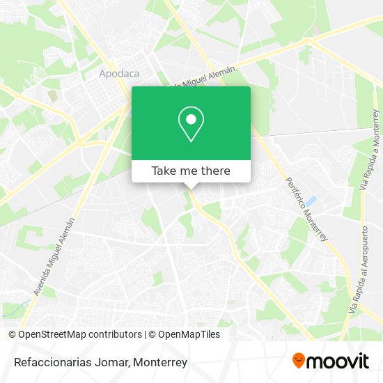 Refaccionarias Jomar map