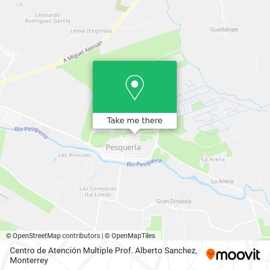 Centro de Atención Multiple Prof. Alberto Sanchez map