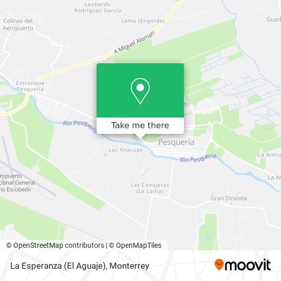 Mapa de La Esperanza (El Aguaje)