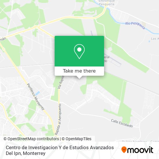 Mapa de Centro de Investigacion Y de Estudios Avanzados Del Ipn