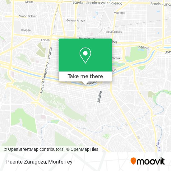 Mapa de Puente Zaragoza
