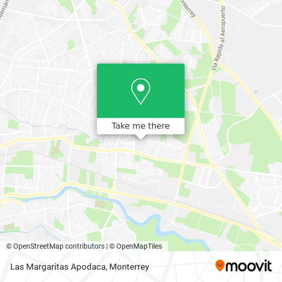 Las Margaritas Apodaca map