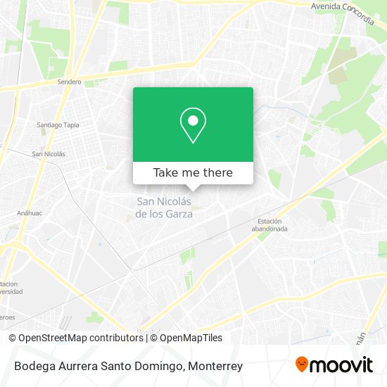 Bodega Aurrera Santo Domingo map