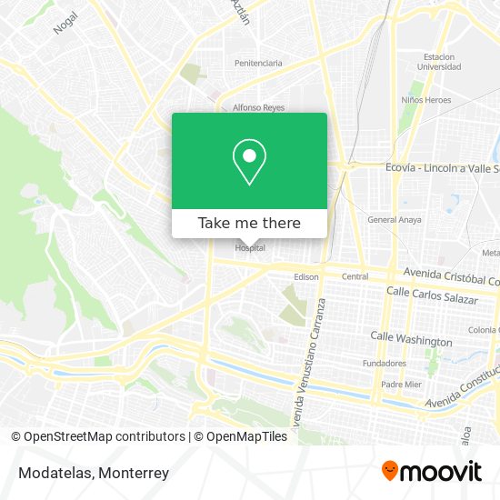Mapa de Modatelas
