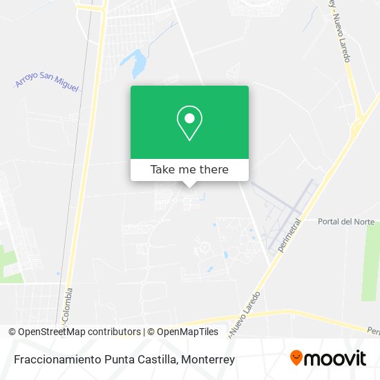 Fraccionamiento Punta Castilla map