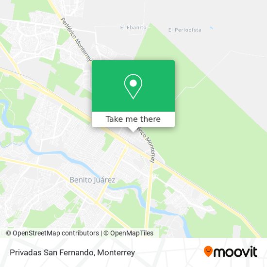 Mapa de Privadas San Fernando