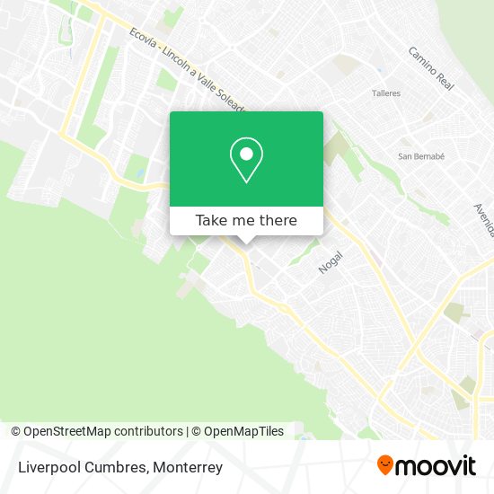 Mapa de Liverpool Cumbres