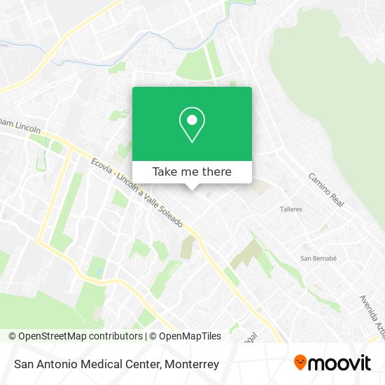 Mapa de San Antonio Medical Center
