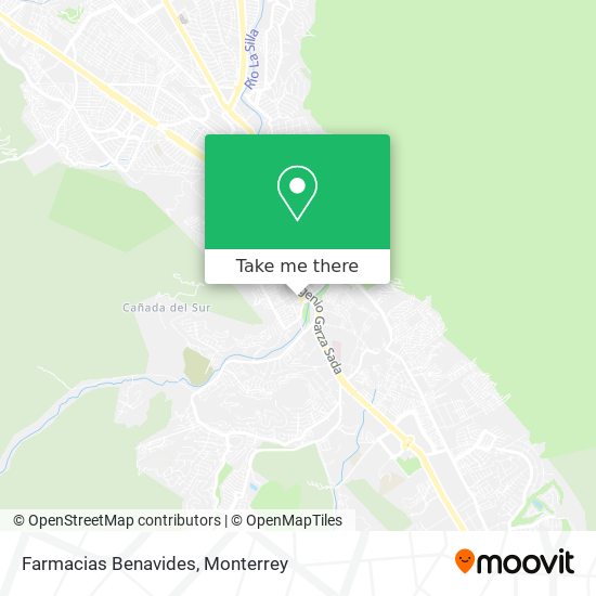 Farmacias Benavides map