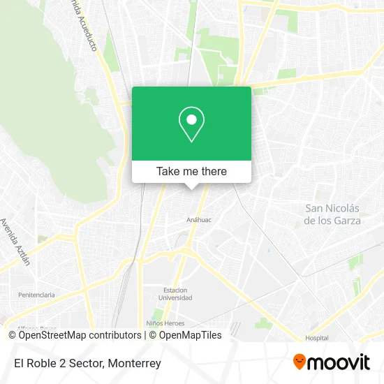 El Roble 2 Sector map