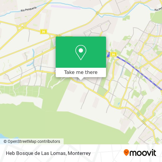 Mapa de Heb Bosque de Las Lomas