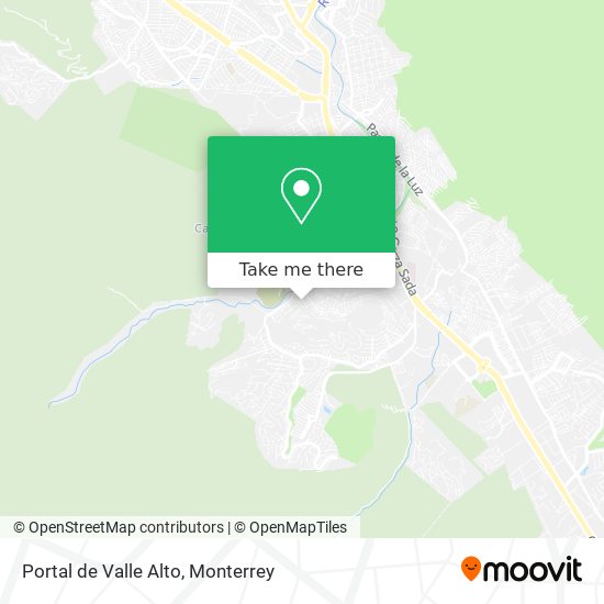 Mapa de Portal de Valle Alto