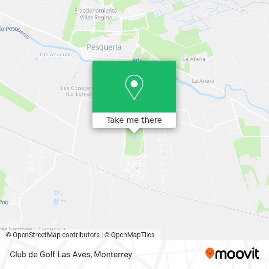Mapa de Club de Golf Las Aves