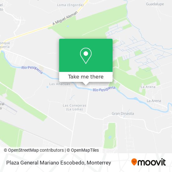 Plaza General Mariano Escobedo map