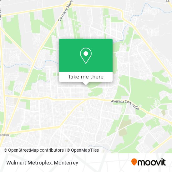 Mapa de Walmart Metroplex