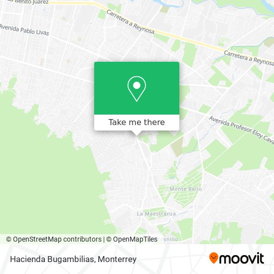 Hacienda Bugambilias map