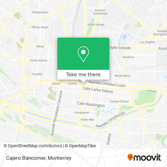 Cajero Bancomer map