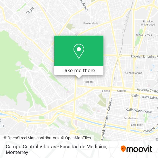 Campo Central Viboras - Facultad de Medicina map