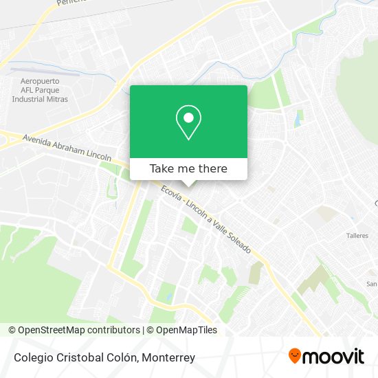 How to get to Colegio Cristobal Colón in Monterrey by Bus or Metrorrey?