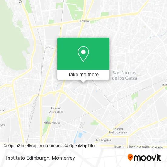 Instituto Edinburgh map