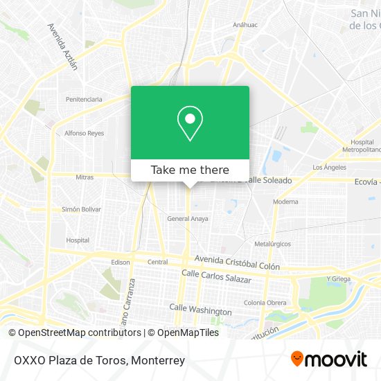 OXXO Plaza de Toros map