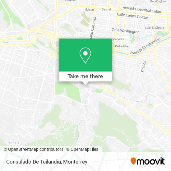 Consulado De Tailandia map