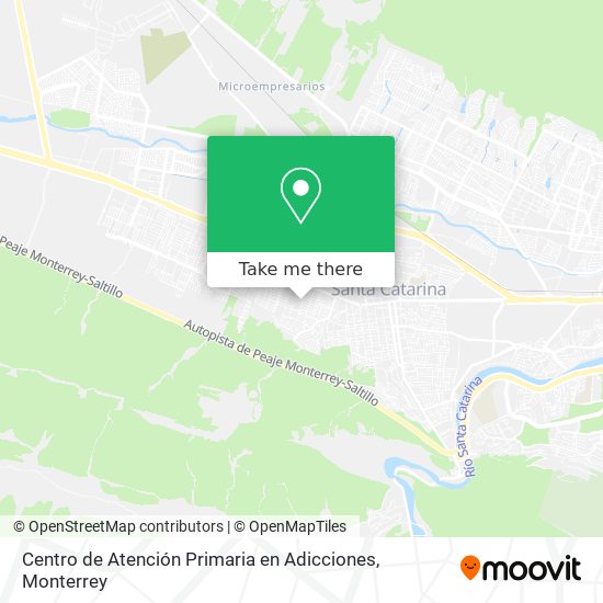 Mapa de Centro de Atención Primaria en Adicciones