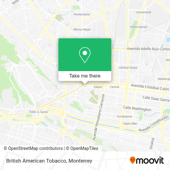 Cómo llegar a British American Tobacco en Nuevo León en autobús o Metrorrey?